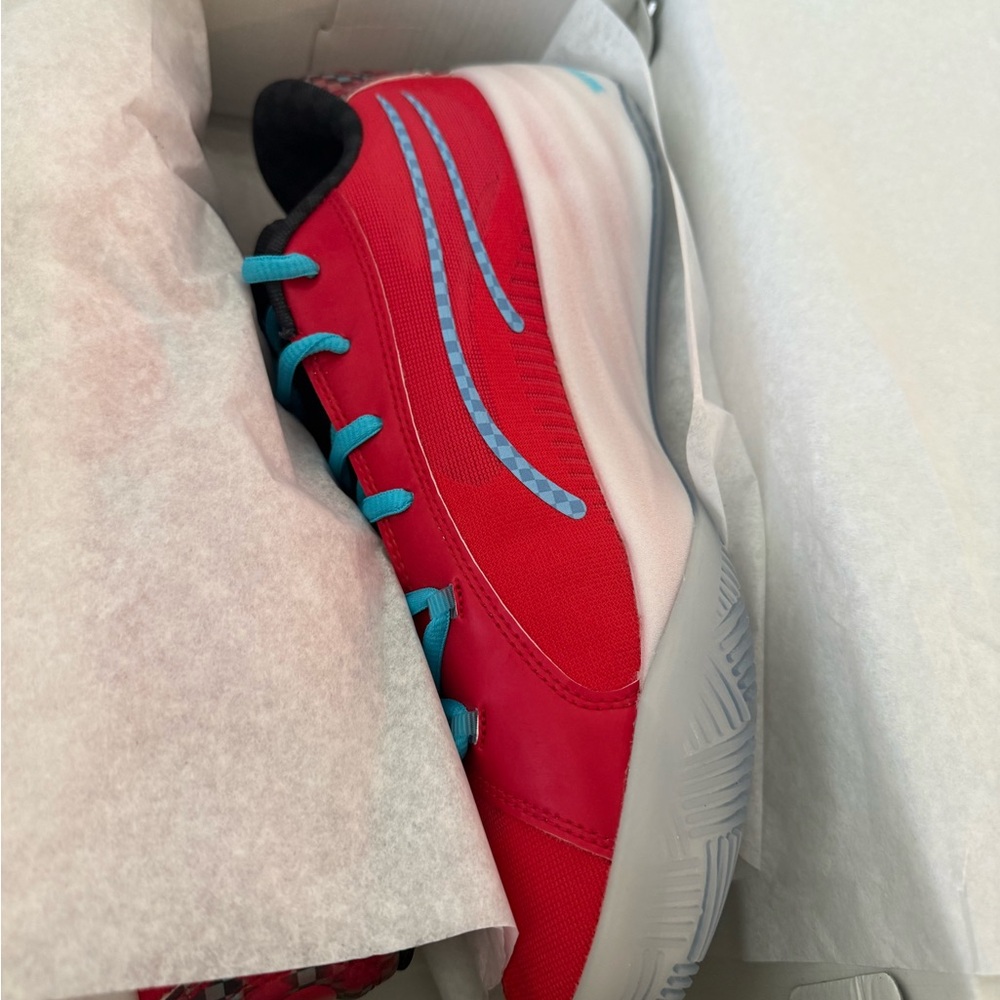 Puma All-Pro Nitro Red and Blue Athletic Shoes brand new